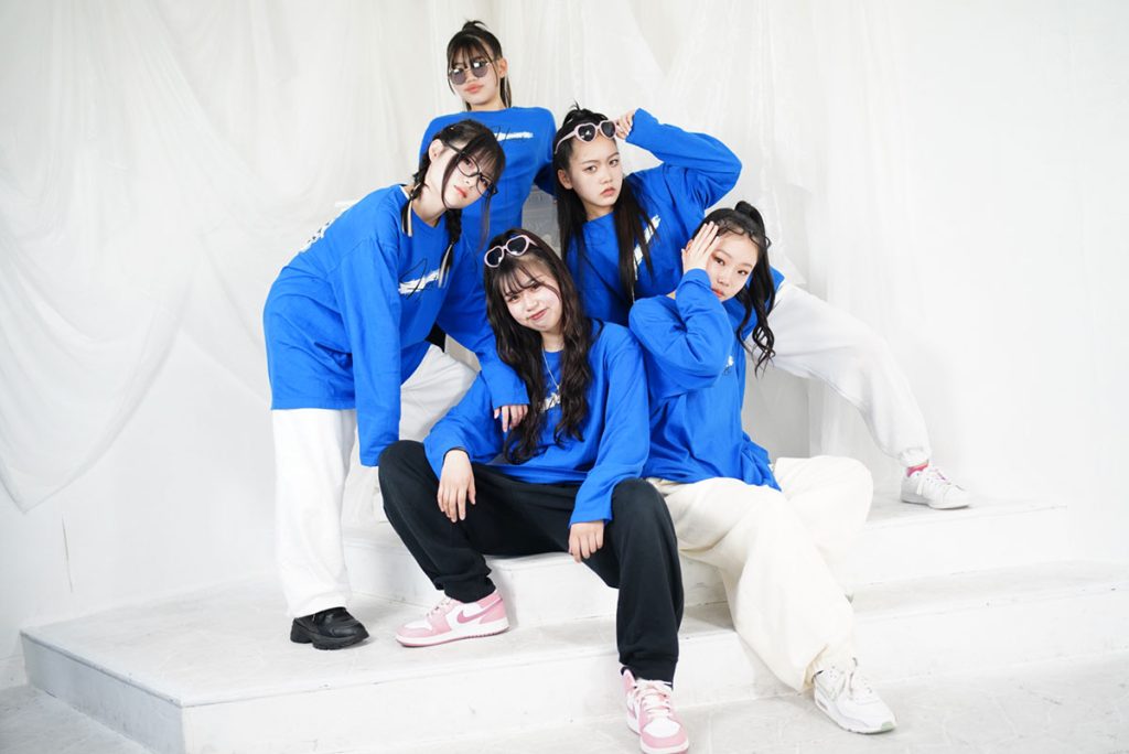 ロングTシャツブルー